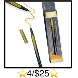 Okalan Artistic Diamond Shiny Liquid Waterproof Glitter Liner in Gold